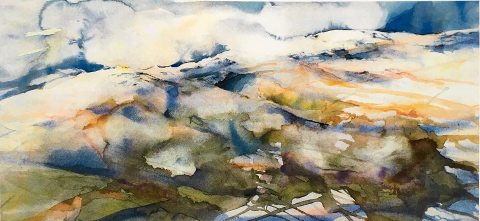 Snowy Fells Painting