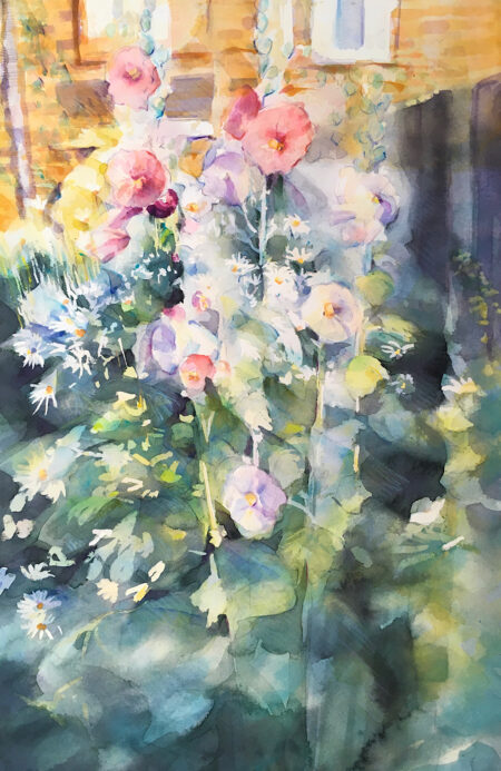 Hollyhocks & Daisies