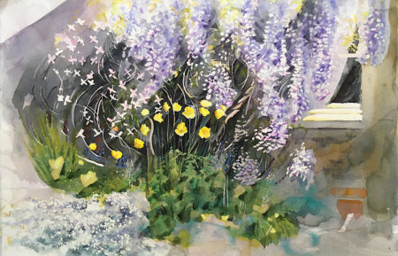 Wisteria & Poppies