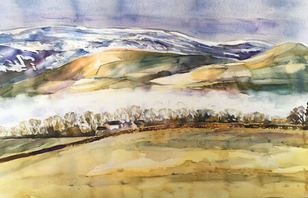Snowy Fells & Mist