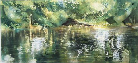 Evening Glints on the River Wharfe
