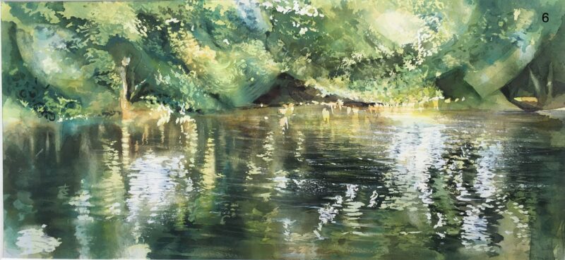 Evening Glints on the River Wharfe