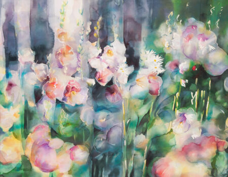Hollyhocks 1