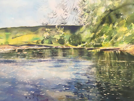 Boat on the Wharfe at Grassington